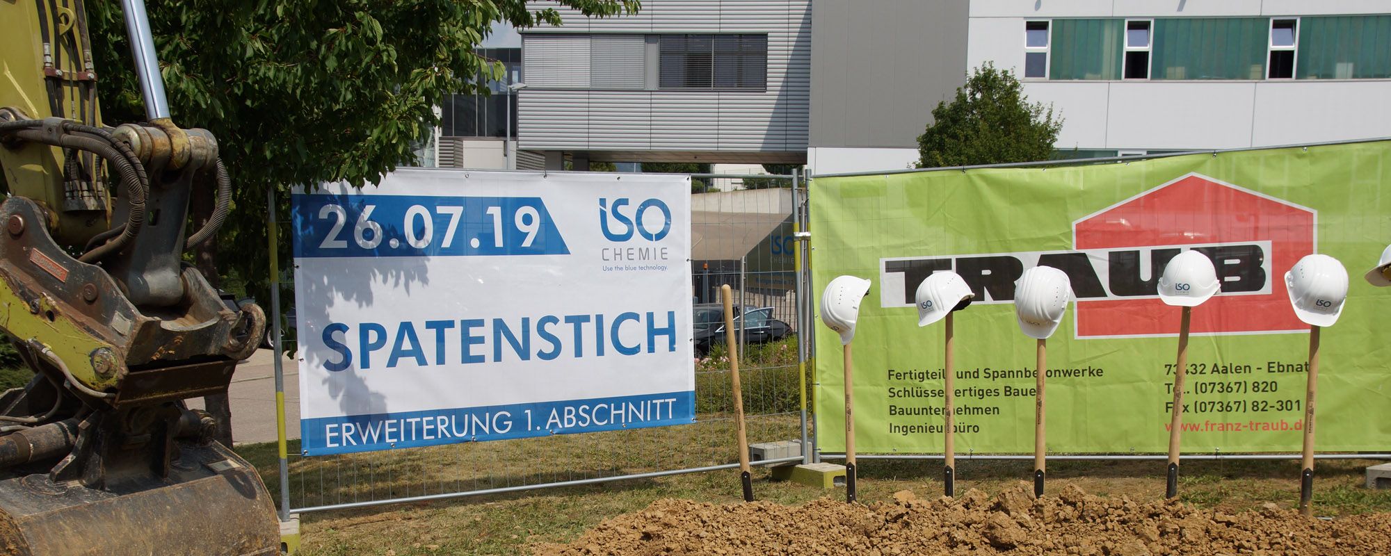 Spatenstich zur Firmenerweiterung