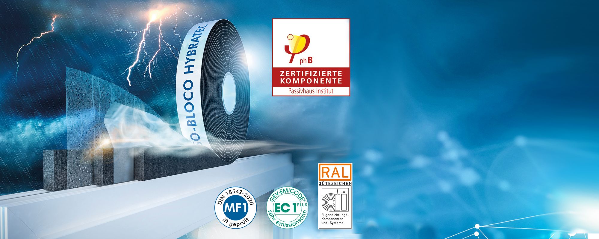NASTRO MULTIFUNZIONALE ISO-BLOCO HYBRATEC CERTIFICATO PER CASE PASSIVE