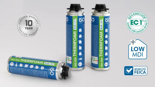 ISO-TOP THERMFOAM „BLUE LINE“ jest bardzo przyjazny dla użytkownika i zdrowy dla otoczenia.