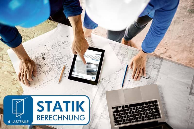 Statische Vorbemessung des ISO-TOP WINFRAMER Vorwandmontagesystems: Eigengewicht, Windlasten, Flügellasten und Zusatzlasten berechnen.